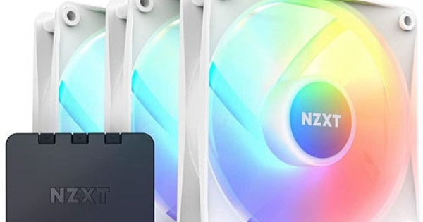 NZXT F120RGB Core 120mm RGB Fans Triple Pack White (RF-C12TF-W1)