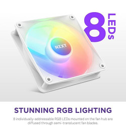 NZXT F120RGB Core 120mm RGB Fans Triple Pack White (RF-C12TF-W1) NZXT F120RGB Core 120mm RGB Fans Triple Pack White (RF-C12TF-W1)