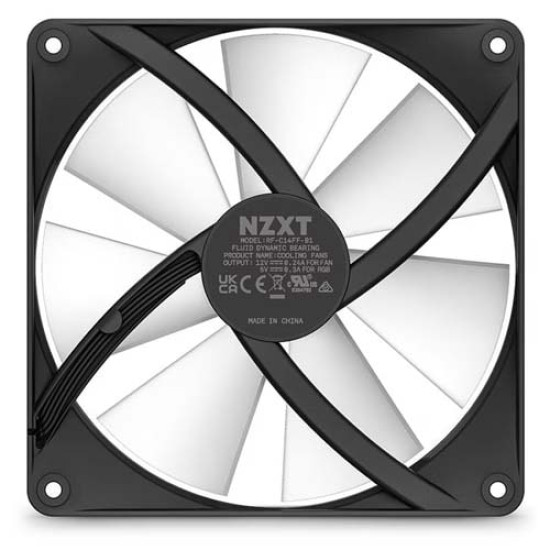NZXT F140 RGB Core 140mm Twin Pack Black (RF-C14DF-B1) NZXT F140 RGB Core 140mm Twin Pack Black (RF-C14DF-B1)