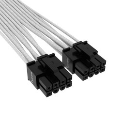 Corsair Premium Individually Sleeved 12+4pin PCIe Gen 5 12VHPWR 600W Cable White (CP-8920332) Corsair Premium Individually Sleeved 12+4pin PCIe Gen 5 12VHPWR 600W Cable White (CP-8920332)