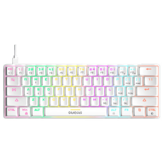 Gamdias HERMES E4 3-IN-1 COMBO Mechanical Keyboard and Mouse White RGB Gamdias HERMES E4 3-IN-1 COMBO Mechanical Keyboard and Mouse White RGB