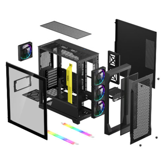 Gamdias ATHENA P1 Mid Tower Case Black Gamdias ATHENA P1 Mid Tower Case Black