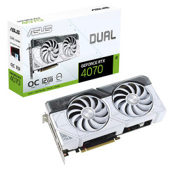 Asus Dual GeForce RTX 4070 White OC Edition 12GB GDDR6X (DUAL RTX4070 O12G-WHITE)