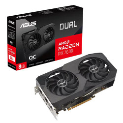 Asus Dual Radeon RX 7600 OC Edition 8GB GDDR6 (DUAL-RX7600-O8G) Asus Dual Radeon RX 7600 OC Edition 8GB GDDR6 (DUAL-RX7600-O8G)
