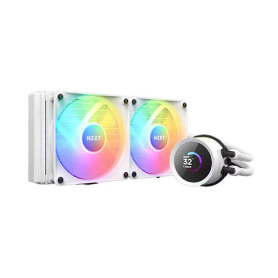 NZXT Kraken 240 RGB 240mm LCD AIO Liquid Cooler White (RL-KR240-W1) NZXT Kraken 240 RGB 240mm LCD AIO Liquid Cooler White (RL-KR240-W1)