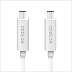 Cadyce USB-C Sync and Charge Cable (1M) 3A Charging Output White (CA-C2C) Cadyce USB-C Sync and Charge Cable (1M) 3A Charging Output White (CA-C2C)