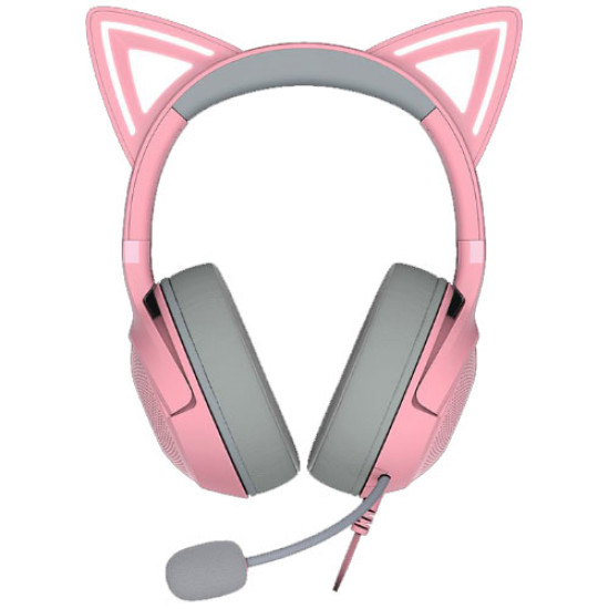 Razer Kraken Kitty V2 USB Headset with RGB Kitty Ears Quartz Edition (RZ04-04730200-R3M1) Razer Kraken Kitty V2 USB Headset with RGB Kitty Ears Quartz Edition (RZ04-04730200-R3M1)