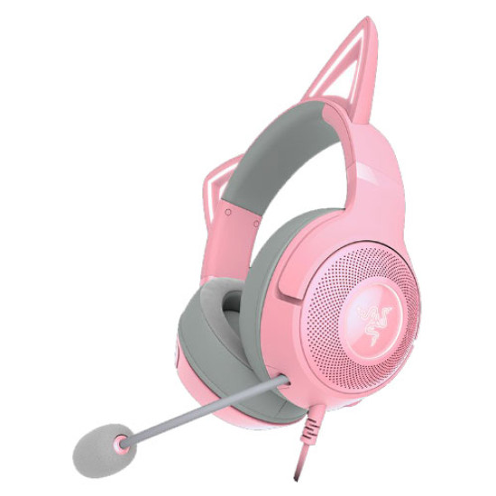 Razer Kraken Kitty V2 USB Headset with RGB Kitty Ears Quartz Edition (RZ04-04730200-R3M1) Razer Kraken Kitty V2 USB Headset with RGB Kitty Ears Quartz Edition (RZ04-04730200-R3M1)