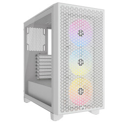 Corsair 3000D RGB Airflow Mid-Tower PC Case White (CC-9011256-WW) Corsair 3000D RGB Airflow Mid-Tower PC Case White (CC-9011256-WW)