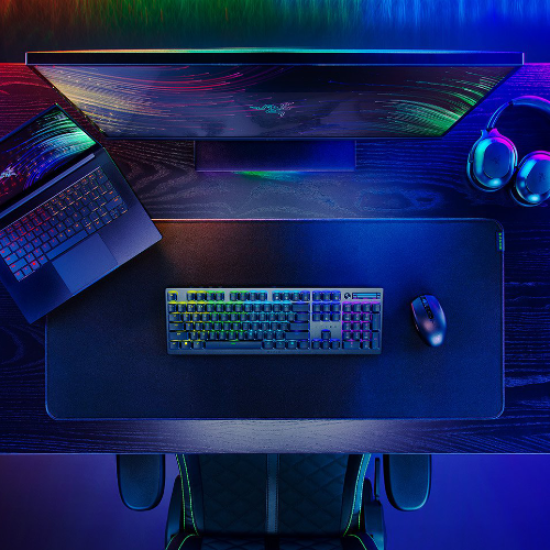 Razer DeathStalker V2 Pro Wireless Low Profile Optical Gaming Keyboard - Clicky Purple Switch (RZ03-04361800-R3M1) Razer DeathStalker V2 Pro Wireless Low Profile Optical Gaming Keyboard - Clicky Purple Switch (RZ03-04361800-R3M1)