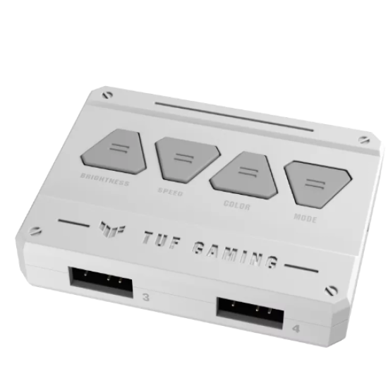 ASUS TUF Gaming TF120 ARGB White Fan - Triple Fan Kit with ARGB Controller (TF120-WH-ARGB-3IN1)