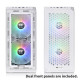 Thermaltake View 300 MX Snow Mid Tower Chassis - White (CA-1P6-00M6WN-00) Thermaltake View 300 MX Snow Mid Tower Chassis - White (CA-1P6-00M6WN-00)