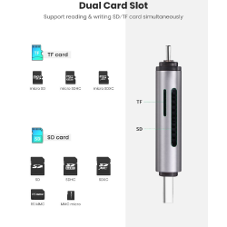 UGREEN 2 in 1 USB Type C-USB Type A 3.0 OTG Micro SD Card Reader (CM185) UGREEN 2 in 1 USB Type C-USB Type A 3.0 OTG Micro SD Card Reader (CM185)