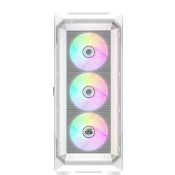 Ant Esports ICE-410TG Mid Tower Gaming Cabinet Without Power Supply - White Ant Esports ICE-410TG Mid Tower Gaming Cabinet Without Power Supply - White
