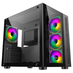 Ant Esports Crystal Black ARGB Gaming Cabinet Without Power Supply Ant Esports Crystal Black ARGB Gaming Cabinet Without Power Supply