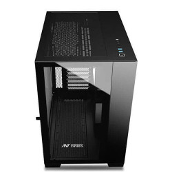 Ant Esports Crystal XL Mid Tower Cabinet With Fans Black