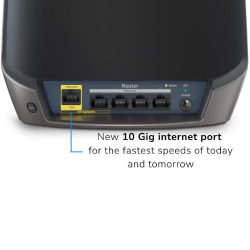 Netgear Tri-Band Mesh Black edition WiFi 6 System (RBK862SB)