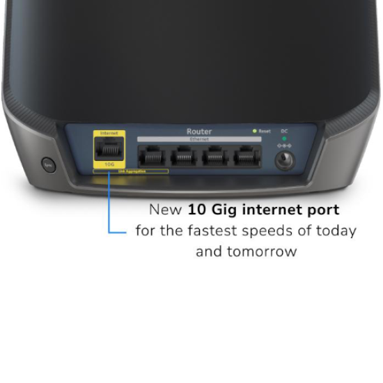 Netgear Tri-Band Mesh Black edition WiFi 6 System (RBK862SB) Netgear Tri-Band Mesh Black edition WiFi 6 System (RBK862SB)