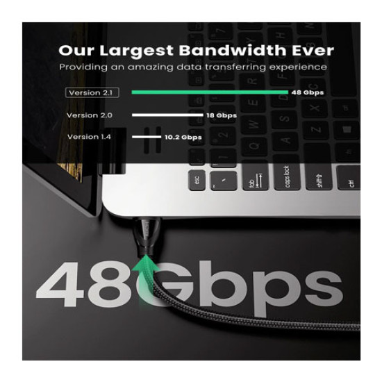 UGREEN 8K HDMI 2.1 Cable 8K (60Hz) 4K (120Hz) 48Gbps (80403) UGREEN 8K HDMI 2.1 Cable 8K (60Hz) 4K (120Hz) 48Gbps (80403)