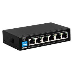 D-Link 6-Port Unmanaged PoE Switch (DES-F1006P-E) D-Link 6-Port Unmanaged PoE Switch (DES-F1006P-E)