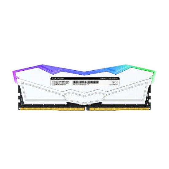 TeamGroup T-Force Delta RGB 16GB (16GBx1) DDR5 6000Mhz White (FF4D516G6000HC38A01) TeamGroup T-Force Delta RGB 16GB (16GBx1) DDR5 6000Mhz White (FF4D516G6000HC38A01)