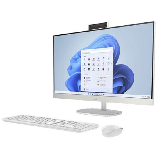 HP 27-cr0445in All-in-One PC 948K2PA (Ryzen 5 7520U, 16GB, 1TB SSD, Win 11, MSO 19, Wireless KM, 27 inch FHD, Shell White)