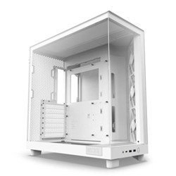 NZXT H6 Flow Compact Dual-Chamber Mid-Tower Airflow Case White (CC-H61FW-01)