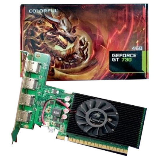 Colorful GT730K 4 HDMI 4GB DDR5 (G-C730K-4GD5-V) Colorful GT730K 4 HDMI 4GB DDR5 (G-C730K-4GD5-V)