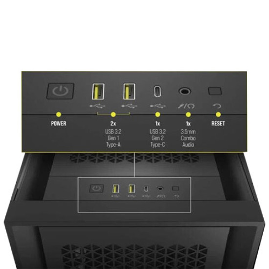 Corsair 5000D Core Airflow Mid-Tower ATX PC Case Black (CC-9011261-WW) Corsair 5000D Core Airflow Mid-Tower ATX PC Case Black (CC-9011261-WW)