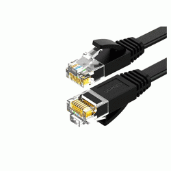 Ugreen Cat 6 U-UTP Lan Flat Cable 1m Black (50173) Ugreen Cat 6 U-UTP Lan Flat Cable 1m Black (50173)