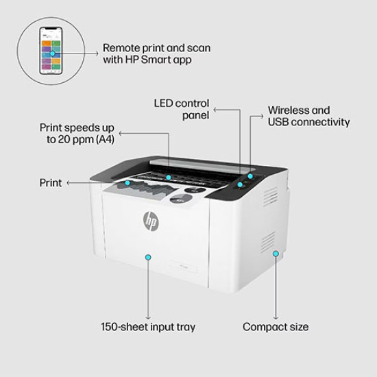 HP Laser 1008w Printer (714Z9A) HP Laser 1008w Printer (714Z9A)