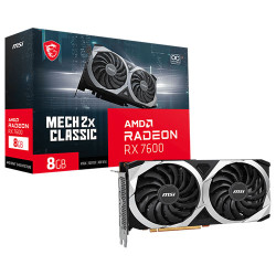 MSI Radeon RX 7600 MECH 2X Classic 8G OC 8GB GDDR6 MSI Radeon RX 7600 MECH 2X Classic 8G OC 8GB GDDR6