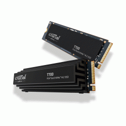 Crucial T700 2TB PCIe Gen5 NVMe M.2 SSD with Heatsink (CT2000T700SSD5) Crucial T700 2TB PCIe Gen5 NVMe M.2 SSD with Heatsink (CT2000T700SSD5)