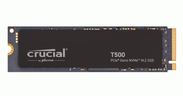 Crucial T500 500GB PCIe Gen4 NVMe M.2 SSD (CT500T500SSD8)