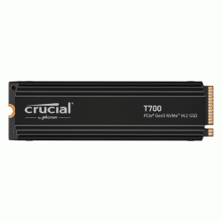 Crucial T700 4TB PCIe Gen5 NVMe M.2 SSD with Heatsink (CT4000T700SSD5) Crucial T700 4TB PCIe Gen5 NVMe M.2 SSD with Heatsink (CT4000T700SSD5)