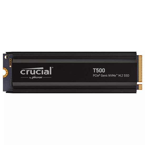 Crucial T500 2TB PCIe Gen4 NVMe M.2 SSD with Heatsink (CT2000T500SSD5) Crucial T500 2TB PCIe Gen4 NVMe M.2 SSD with Heatsink (CT2000T500SSD5)