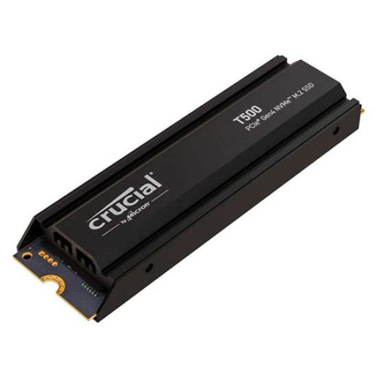 Crucial T500 2TB PCIe Gen4 NVMe M.2 SSD with Heatsink (CT2000T500SSD5) Crucial T500 2TB PCIe Gen4 NVMe M.2 SSD with Heatsink (CT2000T500SSD5)