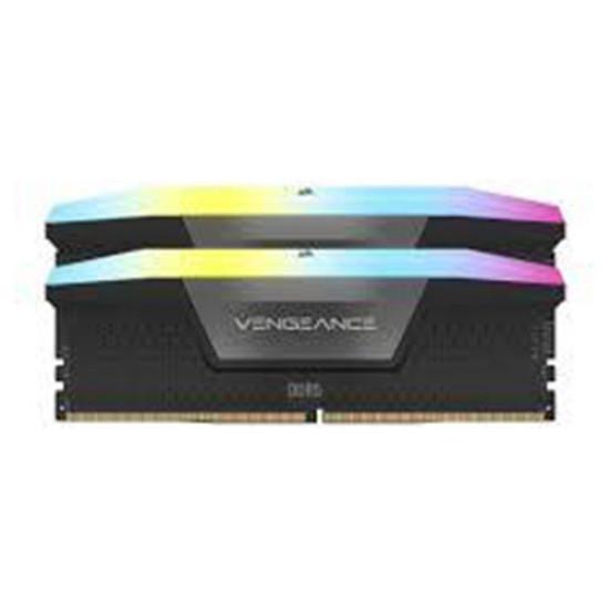 Corsair Vengeance RGB 32GB (2x16GB) DDR5 6000MHz CL36 Memory Kit Black (CMH32GX5M2E6000C36)