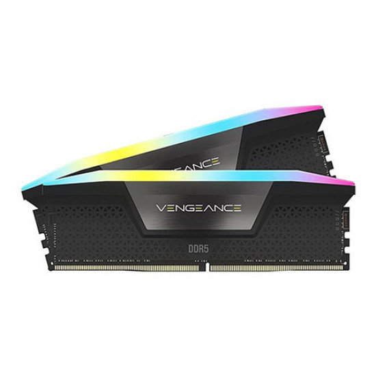 Corsair Vengeance RGB 32GB (2x16GB) DDR5 6000MHz CL36 Memory Kit Black (CMH32GX5M2E6000C36)
