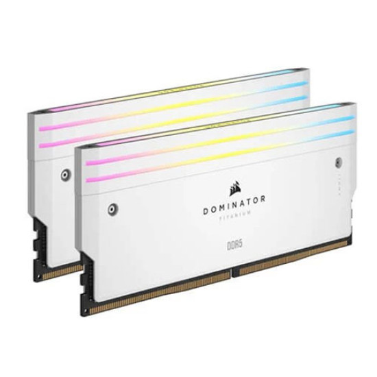 Corsair Dominator Titanium RGB 64GB (2x32GB) DDR5 6000MHz CL30 Memory Kit White (CMP64GX5M2B6000C30W) Corsair Dominator Titanium RGB 64GB (2x32GB) DDR5 6000MHz CL30 Memory Kit White (CMP64GX5M2B6000C30W)