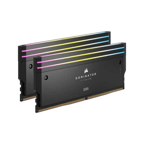 Corsair Dominator Titanium RGB 96GB (2x48GB) DDR5 DRAM 6600MHz CL32 Memory Kit Black (CMP96GX5M2B6600C32) Corsair Dominator Titanium RGB 96GB (2x48GB) DDR5 DRAM 6600MHz CL32 Memory Kit Black (CMP96GX5M2B6600C32)