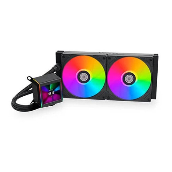 Lian Li Galahad II LCD ARGB 280mm CPU Liquid Cooler Black (G89.GA2ALCD28B.IN)