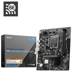 MSI PRO H610M-S WIFI DDR4 Intel Motherboard MSI PRO H610M-S WIFI DDR4 Intel Motherboard