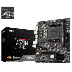 MSI A520M-A PRO DDR4 AMD Motherboard MSI A520M-A PRO DDR4 AMD Motherboard