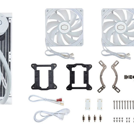 Cooler Master MasterLiquid 240L Core ARGB White CPU Liquid Cooler (MLW-D24M-A18PZ-RW)