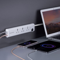 Cadyce 3 Socket Surge Protector with 30W USB-C PD + 2 USB Ports (CA-3SPS) Cadyce 3 Socket Surge Protector with 30W USB-C PD + 2 USB Ports (CA-3SPS)