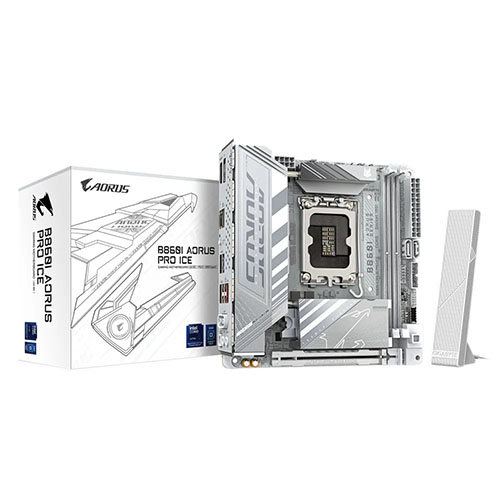 Gigabyte B860 [B860I-AORUS-PRO-ICE] (aorus itx mini white)