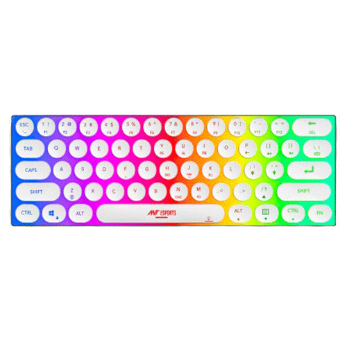 Ant keyboard (gaming rgb white wireless)