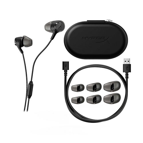 HyperX earbuds (black)
