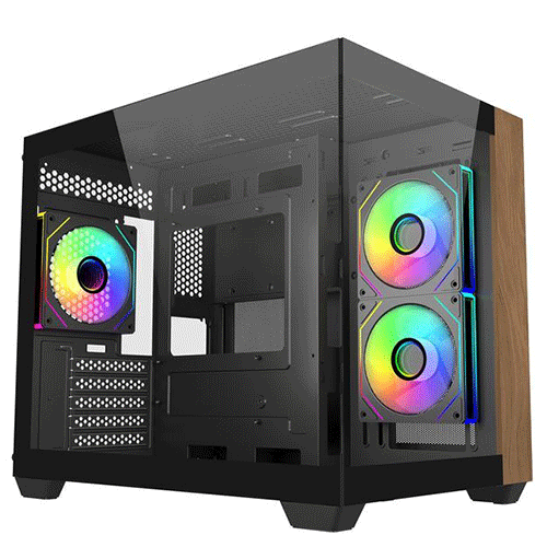 Cooler Master case-atx (black mini wood)
